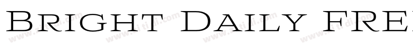 Bright Daily FREE Re字体转换
